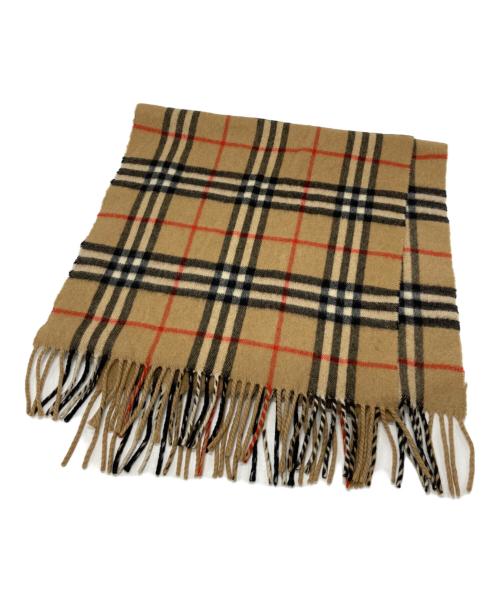 Burberry's（バーバリーズ）Burberry's (バーバリーズ) ノバチェックチェックマフラー ベージュの古着・服飾アイテム