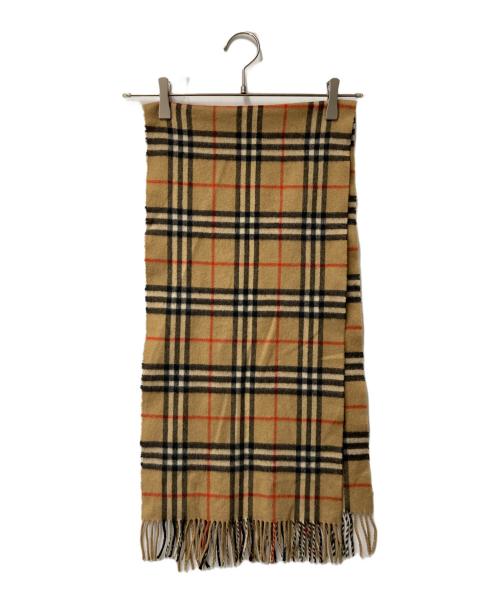 Burberry's（バーバリーズ）Burberry's (バーバリーズ) ノバチェックチェックマフラー ベージュの古着・服飾アイテム