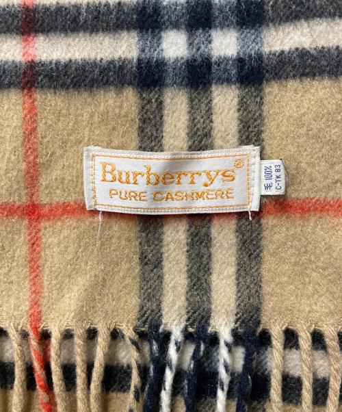 Burberry's（バーバリーズ）Burberry's (バーバリーズ) ノバチェックチェックマフラー ベージュの古着・服飾アイテム