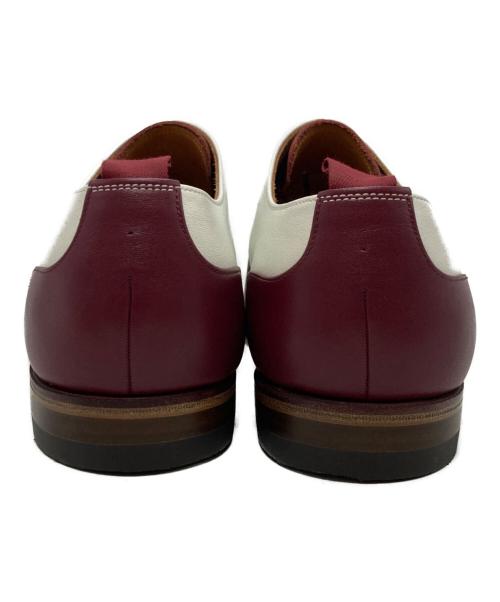 SCOTCH GRAIN（スコッチグレイン）SCOTCH GRAIN (スコッチグレイン) パンダレザーシューズ ホワイト×ボルドー サイズ:25.5cmの古着・服飾アイテム