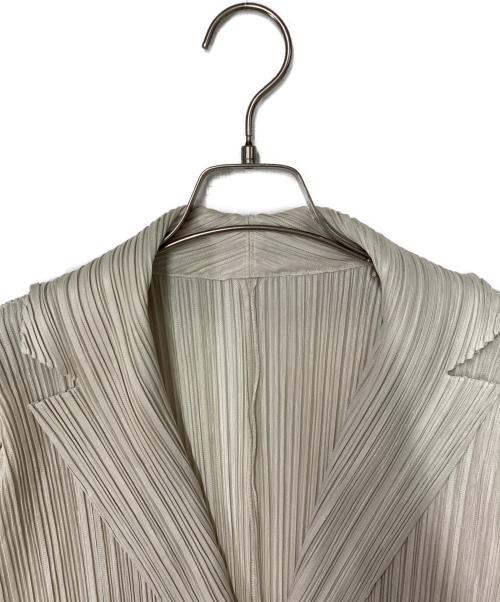 PLEATS PLEASE（プリーツプリーズ）PLEATS PLEASE (プリーツプリーズ) プリーツテーラードジャケット アイボリー サイズ:3の古着・服飾アイテム