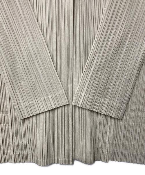PLEATS PLEASE（プリーツプリーズ）PLEATS PLEASE (プリーツプリーズ) プリーツテーラードジャケット アイボリー サイズ:3の古着・服飾アイテム