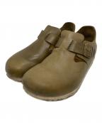 BIRKENSTOCKビルケンシュトック）の古着「LONDON ナチュラルレザーシューズ」｜カーキ