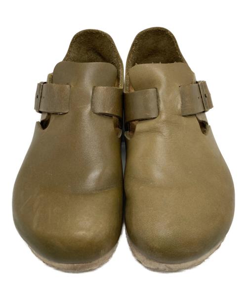 BIRKENSTOCK（ビルケンシュトック）BIRKENSTOCK (ビルケンシュトック) LONDON ナチュラルレザーシューズ カーキ サイズ:24の古着・服飾アイテム