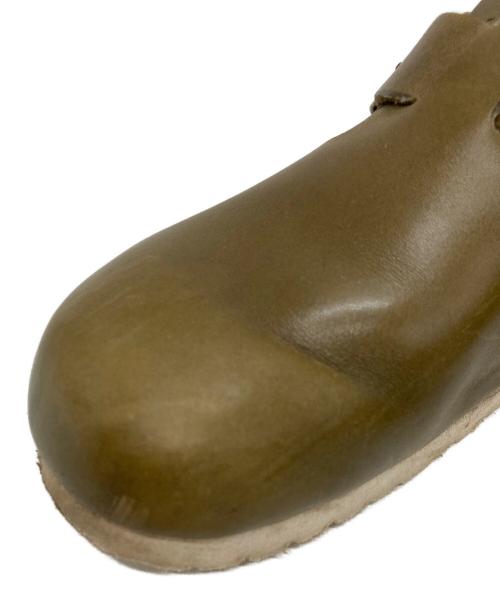 BIRKENSTOCK（ビルケンシュトック）BIRKENSTOCK (ビルケンシュトック) LONDON ナチュラルレザーシューズ カーキ サイズ:24の古着・服飾アイテム