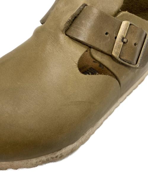 BIRKENSTOCK（ビルケンシュトック）BIRKENSTOCK (ビルケンシュトック) LONDON ナチュラルレザーシューズ カーキ サイズ:24の古着・服飾アイテム