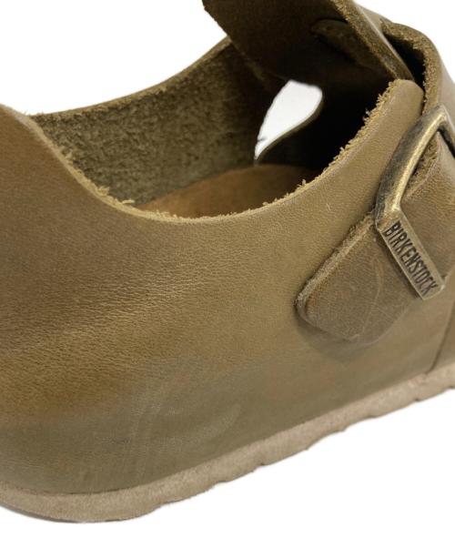BIRKENSTOCK（ビルケンシュトック）BIRKENSTOCK (ビルケンシュトック) LONDON ナチュラルレザーシューズ カーキ サイズ:24の古着・服飾アイテム