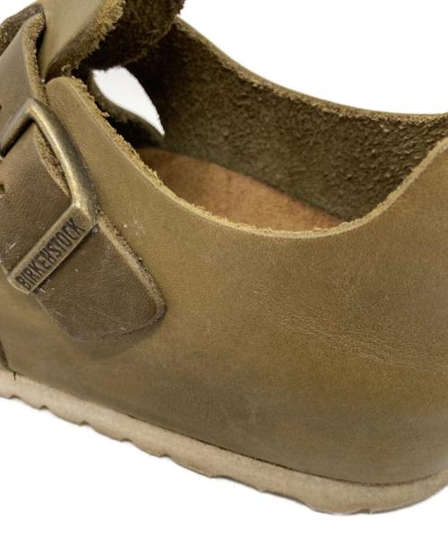 BIRKENSTOCK（ビルケンシュトック）BIRKENSTOCK (ビルケンシュトック) LONDON ナチュラルレザーシューズ カーキ サイズ:24の古着・服飾アイテム