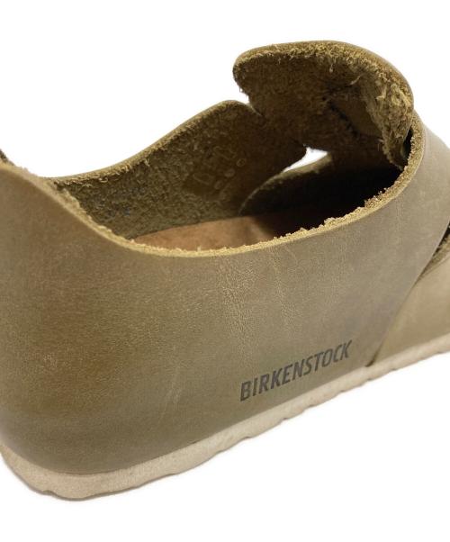 BIRKENSTOCK（ビルケンシュトック）BIRKENSTOCK (ビルケンシュトック) LONDON ナチュラルレザーシューズ カーキ サイズ:24の古着・服飾アイテム