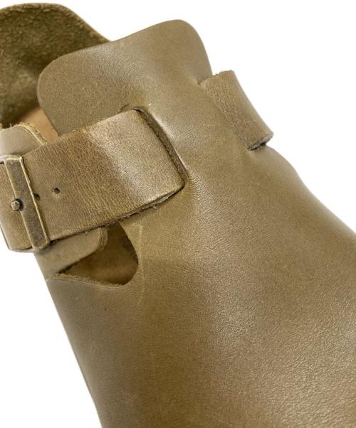 BIRKENSTOCK（ビルケンシュトック）BIRKENSTOCK (ビルケンシュトック) LONDON ナチュラルレザーシューズ カーキ サイズ:24の古着・服飾アイテム