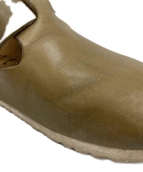 BIRKENSTOCK（ビルケンシュトック）BIRKENSTOCK (ビルケンシュトック) LONDON ナチュラルレザーシューズ カーキ サイズ:24の古着・服飾アイテム