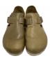 中古・古着 BIRKENSTOCK (ビルケンシュトック) LONDON ナチュラルレザーシューズ カーキ サイズ:24：8000円