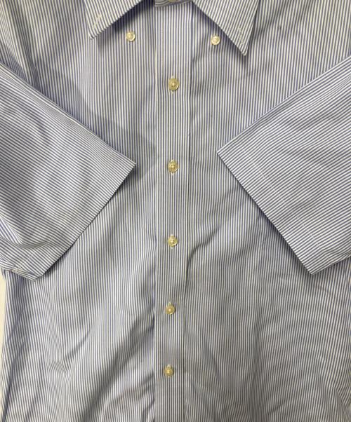 RALPH LAUREN（ラルフローレン）RALPH LAUREN (ラルフローレン) ポニー刺繍ストライプシャツ ブルー×ホワイト サイズ:14の古着・服飾アイテム