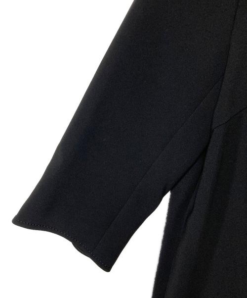 MUSE de Deuxieme Classe（ミューズ ドゥーズィエム クラス）MUSE de Deuxieme Classe (ミューズ ドゥーズィエム クラス) トリアセジョーゼット七分袖プルオーバー ブラック サイズ:Fの古着・服飾アイテム