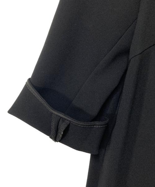 MUSE de Deuxieme Classe（ミューズ ドゥーズィエム クラス）MUSE de Deuxieme Classe (ミューズ ドゥーズィエム クラス) トリアセジョーゼット七分袖プルオーバー ブラック サイズ:Fの古着・服飾アイテム