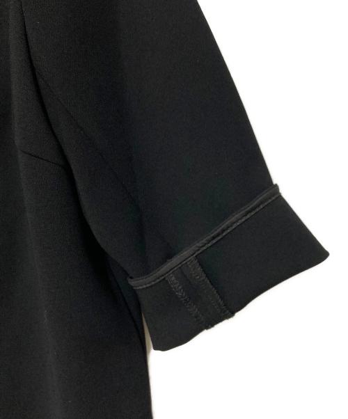 MUSE de Deuxieme Classe（ミューズ ドゥーズィエム クラス）MUSE de Deuxieme Classe (ミューズ ドゥーズィエム クラス) トリアセジョーゼット七分袖プルオーバー ブラック サイズ:Fの古着・服飾アイテム