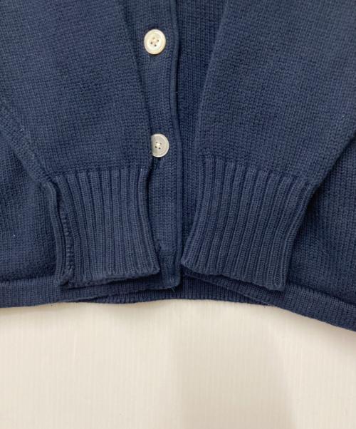 RALPH LAUREN（ラルフローレン）RALPH LAUREN (ラルフローレン) ポニー刺繍ニットカーディガン ネイビー サイズ:Lの古着・服飾アイテム
