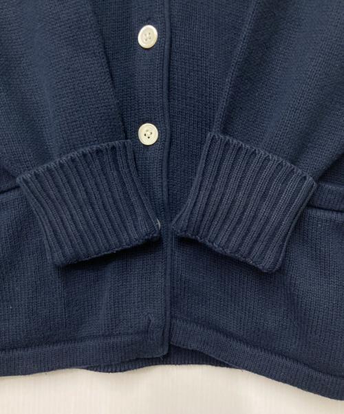 RALPH LAUREN（ラルフローレン）RALPH LAUREN (ラルフローレン) ポニー刺繍ニットカーディガン ネイビー サイズ:Lの古着・服飾アイテム