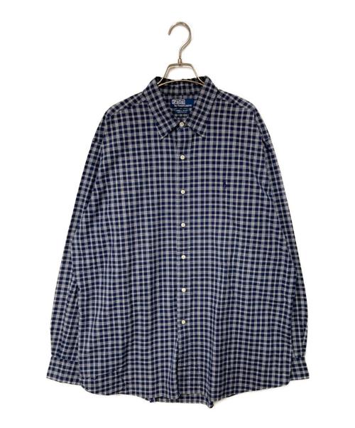 POLO RALPH LAUREN（ポロ・ラルフローレン）POLO RALPH LAUREN (ポロ・ラルフローレン) チェックシャツ ネイビー サイズ:XLの古着・服飾アイテム