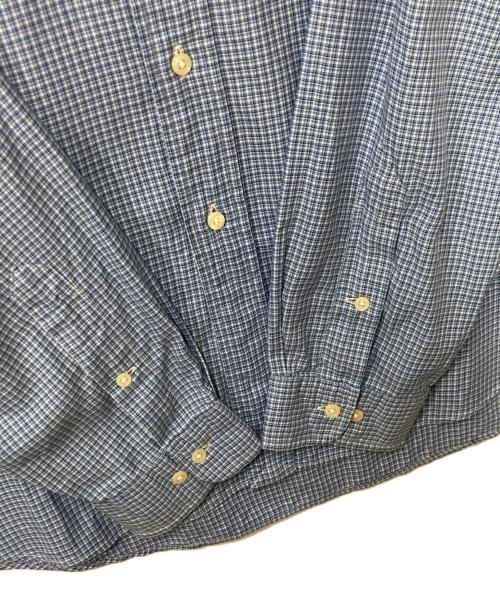RALPH LAUREN（ラルフローレン）RALPH LAUREN (ラルフローレン) ポニー刺繍チェックシャツ ブルー サイズ:17 1/2の古着・服飾アイテム