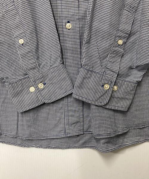 BROOKS BROTHERS（ブルックスブラザーズ）BROOKS BROTHERS (ブルックスブラザーズ) チェックボタンダウンシャツ ネイビー×ホワイト サイズ:XLの古着・服飾アイテム