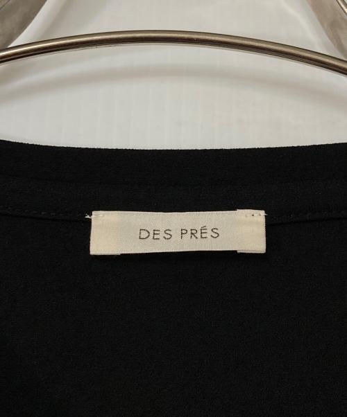 DES PRES（デ プレ）DES PRES (デ プレ) ジャージーライクジョーゼット オールインワン ブラック サイズ:36の古着・服飾アイテム