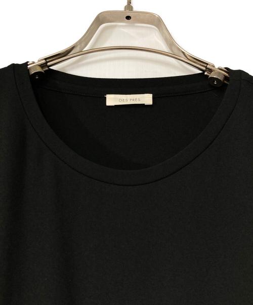 DES PRES（デ プレ）DES PRES (デ プレ) ジャージーライクジョーゼット オールインワン ブラック サイズ:36の古着・服飾アイテム