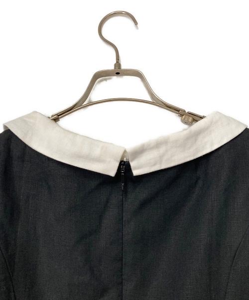 Rene（ルネ）Rene (ルネ) ノースリーブリネンワンピース ブラック サイズ:38の古着・服飾アイテム