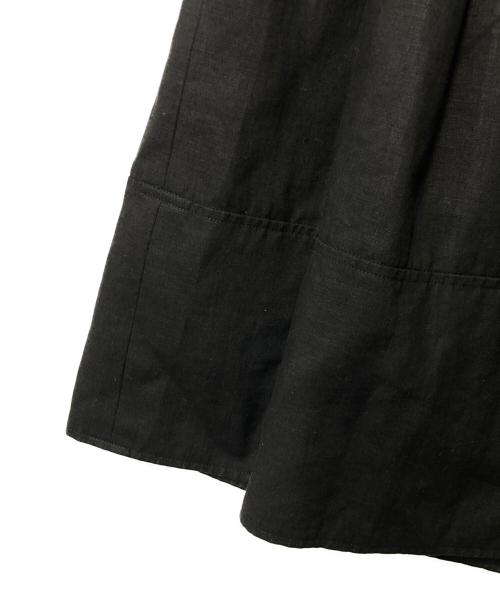 Rene（ルネ）Rene (ルネ) ノースリーブリネンワンピース ブラック サイズ:38の古着・服飾アイテム