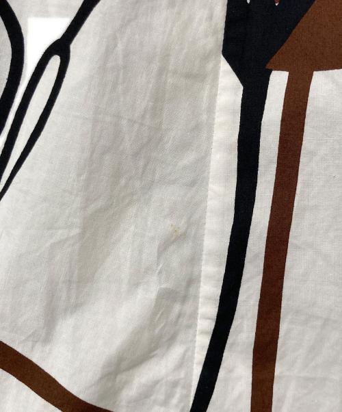 MARNI（マルニ）MARNI (マルニ) 総柄スカート ホワイト×ブラウン サイズ:40の古着・服飾アイテム