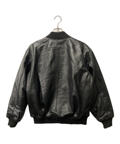 FTC（エフティーシー）FTC (エフティーシー) LEATHER ZIP VARSITY JACKET ブラック サイズ:Sの古着・服飾アイテム
