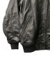 中古・古着 FTC (エフティーシー) LEATHER ZIP VARSITY JACKET ブラック サイズ:S：30000円
