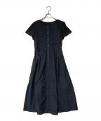 BLUE LABEL CRESTBRIDGEブルーレーベルクレストブリッジ）の古着「ベルテッドシャツワンピース」｜ネイビー