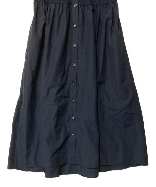 BLUE LABEL CRESTBRIDGE（ブルーレーベルクレストブリッジ）BLUE LABEL CRESTBRIDGE (ブルーレーベルクレストブリッジ) ベルテッドシャツワンピース ネイビー サイズ:38の古着・服飾アイテム