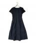 BLUE LABEL CRESTBRIDGE（ブルーレーベルクレストブリッジ）の古着「ベルテッドシャツワンピース」｜ネイビー