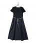 BLUE LABEL CRESTBRIDGE (ブルーレーベルクレストブリッジ) ベルテッドシャツワンピース ネイビー サイズ:38：6000円