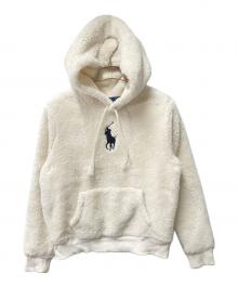POLO RALPH LAUREN（ポロ・ラルフローレン）の古着「ビックポニーボアパーカー」｜ホワイト