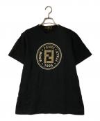 FENDIフェンディ）の古着「ロゴTシャツ」｜ブラック