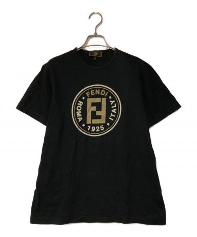 中古・古着通販】FENDI (フェンディ) ロゴTシャツ ブラック サイズ:42 