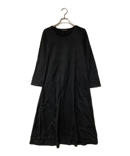 mizuiro-ind（ミズイロインド）mizuiro-ind (ミズイロインド) カットソーワンピース ブラック サイズ:表記無しの古着・服飾アイテム