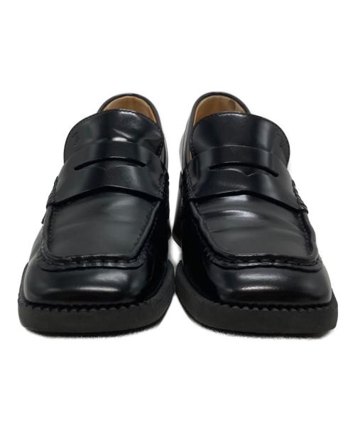 TOD'S（トッズ）TOD'S (トッズ) 厚底スクエアトゥローファー ブラック サイズ:36 1/2の古着・服飾アイテム
