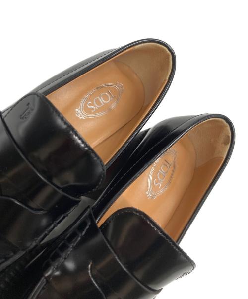 TOD'S（トッズ）TOD'S (トッズ) 厚底スクエアトゥローファー ブラック サイズ:36 1/2の古着・服飾アイテム