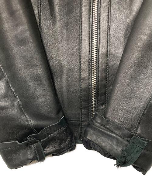 DELAN（デラン）DELAN (デラン) レザージャケット ブラック サイズ:40の古着・服飾アイテム