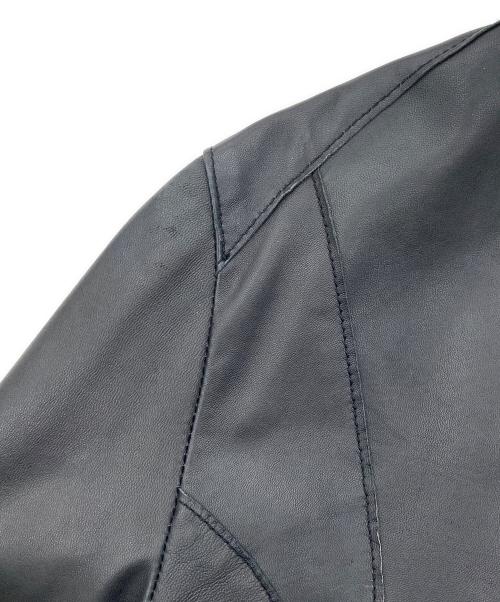 DELAN（デラン）DELAN (デラン) レザージャケット ブラック サイズ:40の古着・服飾アイテム