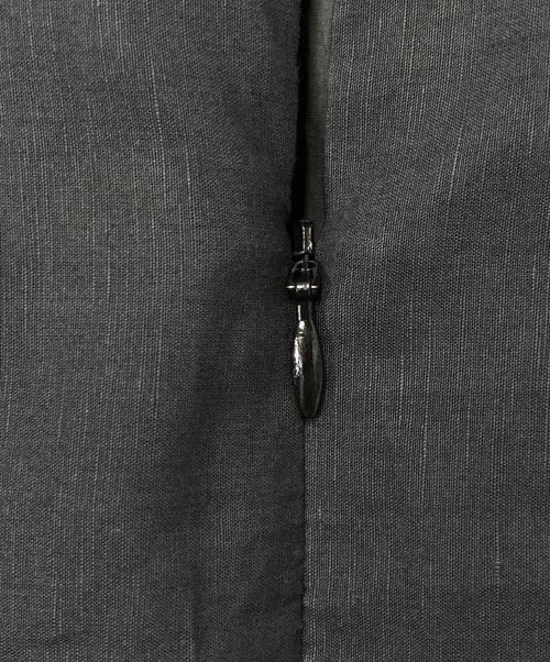 BALLSEY（ボールジィ）BALLSEY (ボールジィ) リネンコットンムーブ フレンチスリーブティアードワンピース ブラック サイズ:36の古着・服飾アイテム