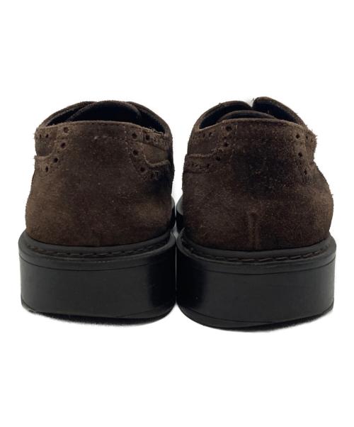 LARDINI（ラルディーニ）LARDINI (ラルディーニ) スエード ウィングチップシューズ ブラウン サイズ:7の古着・服飾アイテム