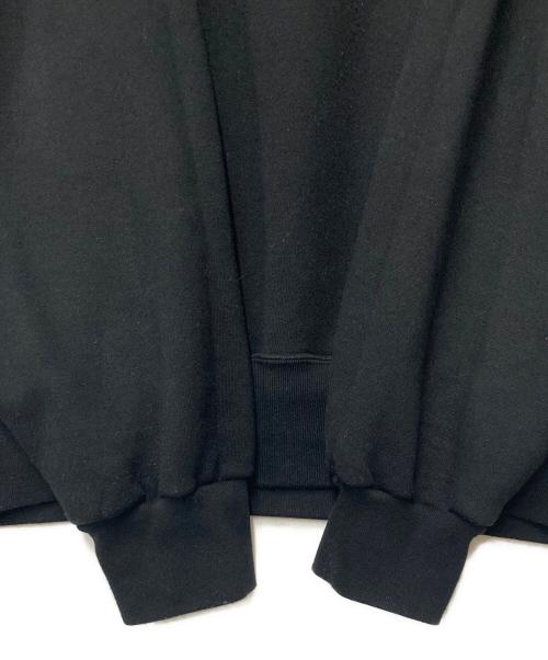 ENNOY（エンノイ）ENNOY (エンノイ) ロゴ刺繍クルーネックスウェット ブラック サイズ:XLの古着・服飾アイテム