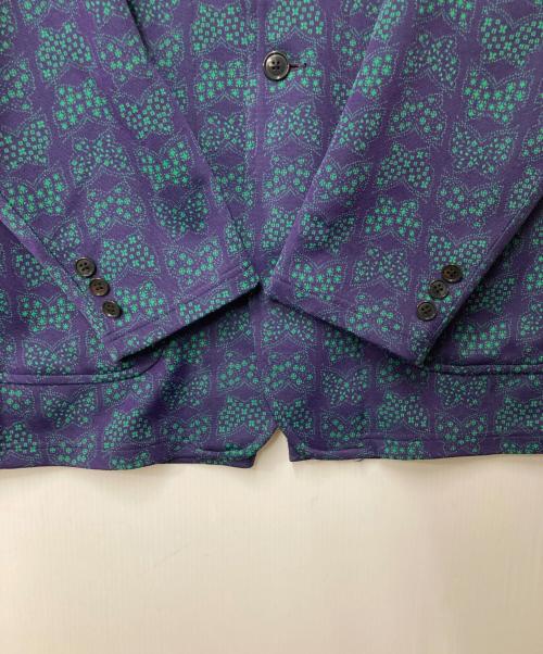 Needles（ニードルズ）Needles (ニードルズ) パピヨン総柄 テーラードジャケット パープル サイズ:Ｍの古着・服飾アイテム