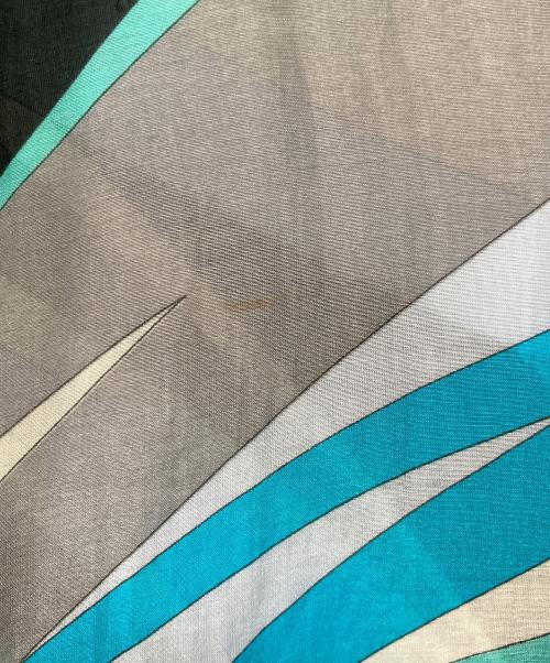 Emilio Pucci（エミリオ プッチ）Emilio Pucci (エミリオ プッチ) 総柄ブラウス ブルー×ホワイト サイズ:36の古着・服飾アイテム