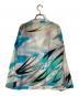 Emilio Pucci (エミリオ プッチ) 総柄ブラウス ブルー×ホワイト サイズ:36：8000円